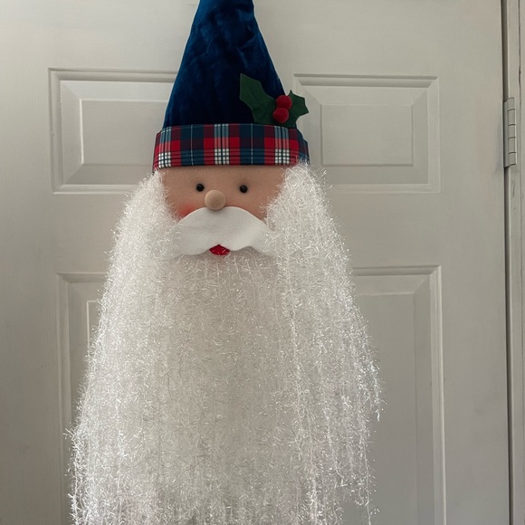 NWT HUGE 36" Plush Hanging Santa Head Decor - Picture 2 of 16